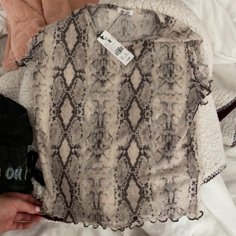 snake mesh top